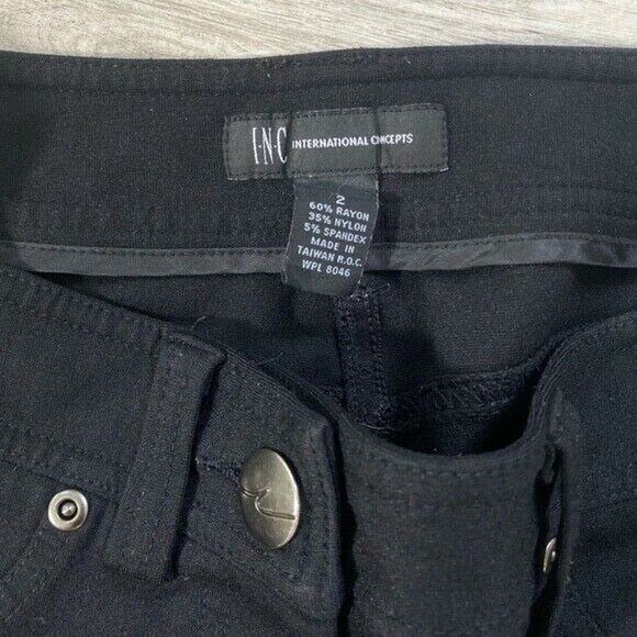 Black INC Internantional Concepts Jeggings Size 2 Stretchy Leggings Pants - Picture 5 of 12